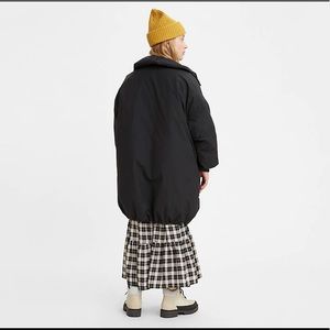 Levi’s Womens Momo Down Pillow Puffer Jacket - Black sz Small - $298 Retail